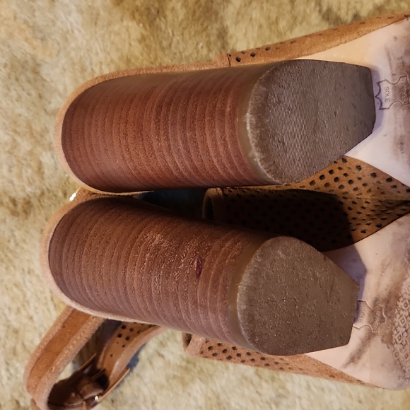 TORY BURCH Jesse perforated brown suede strapped bootie, 8 M - Picture 8 of 11